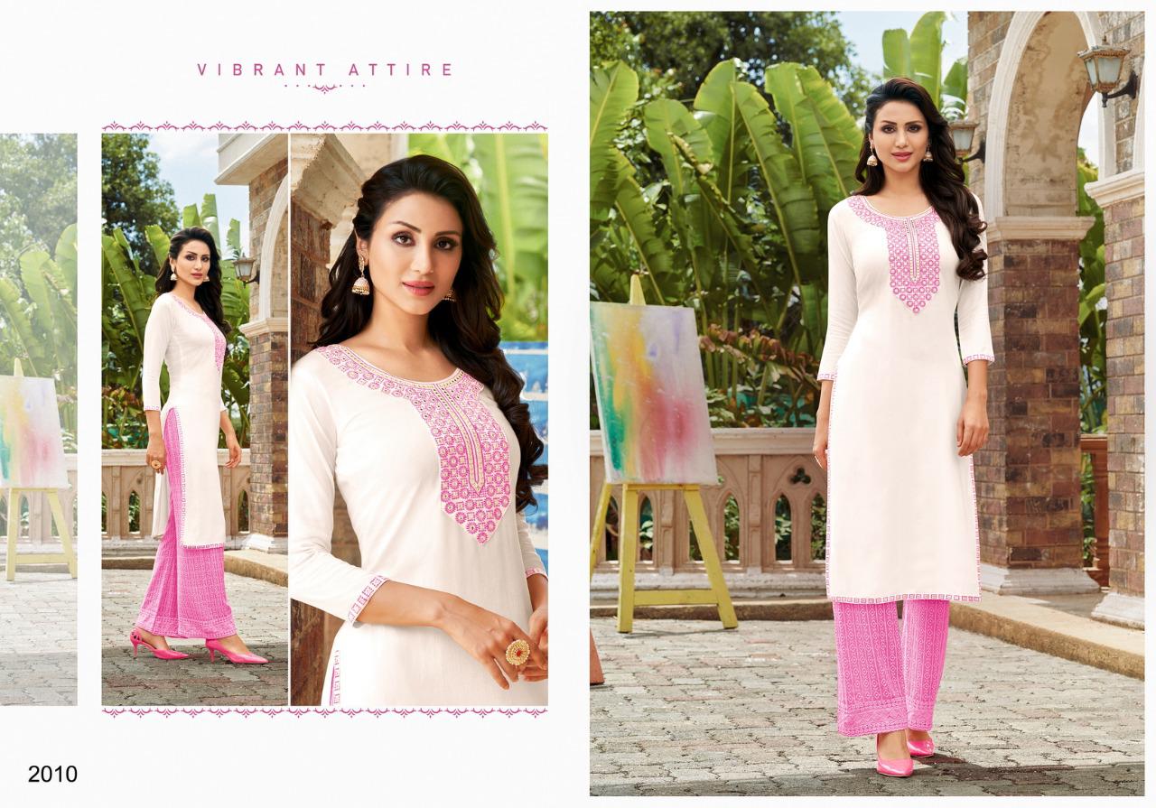 HARIYAALI KUNTUM New Exclusive Wear Designer Rayon Latest Kurti With Bottom Collection